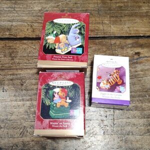 Vintage Hallmark Ornaments Winnie the Pooh Tigger 1990's Box Lot Christmas